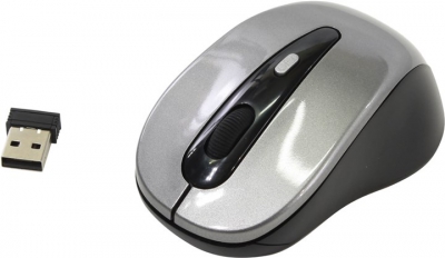  OKLICK Wireless Optical Mouse <435MW> <Black&Grey> (RTL) USB  4btn+Roll  <945812>  