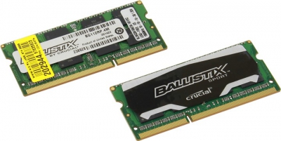  Crucial Ballistix <BLS2C4G3N18AES4CEU> DDR3 SODIMM 8Gb KIT  2*4Gb <PC3-15000>  (for  NoteBook)  