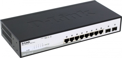  D-Link <DGS-1210-10 /1A> Web Smart Switch (8UTP 10/100/1000Mbps+ 2SFP)  