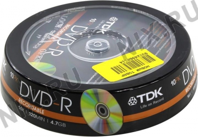  DVD-R Disc TDK   4.7Gb  16x  <. 10 >      