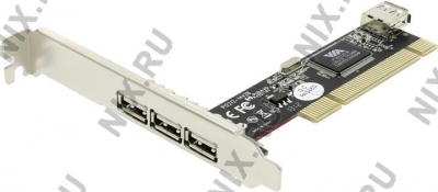  STLab U-165 (RTL) PCI, USB2.0,  3 port-ext,  1  port-int  