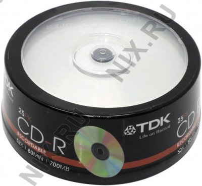  CD-R TDK   700Mb 52x sp.  <.25 >      