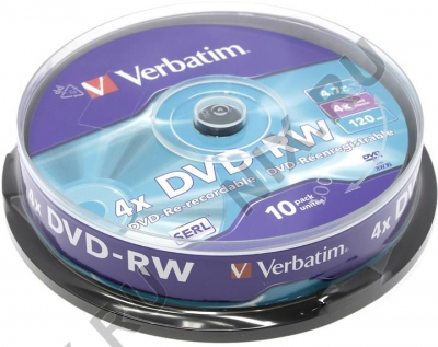  DVD-RW Disc Verbatim   4.7Gb  4x  <. 10 >     <43552>  