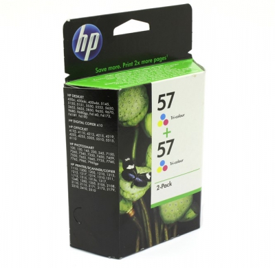  HP C9503AE 2-Pack (57+57)Color    DJ450C(B)i/wbt/5150/5652/96x0,OJ4255/6110,PhSm145/7xx0,PSC1110/12xx  