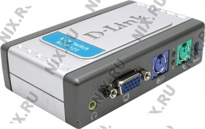 D-Link <KVM-121> 2-Port PS/2 KVM Switch (PS/2+PS/2+VGA15pin+Audio)(+2 )  