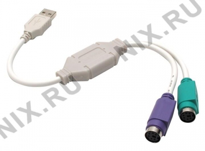  - USB A->2xPS/2 (  PS/2      USB  )  
