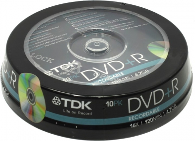 DVD+R Disc TDK   4.7Gb  16x  <. 10 >    