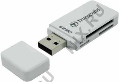 Transcend <TS-RDP5W-White>  USB2.0 SDXC/microSDXC  Card  Reader/Writer  
