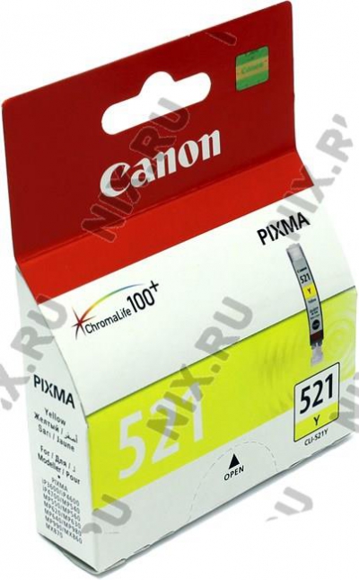   Canon CLI-521Y Yellow  PIXMA  IP3600/4600,  MP540/620/630/980  