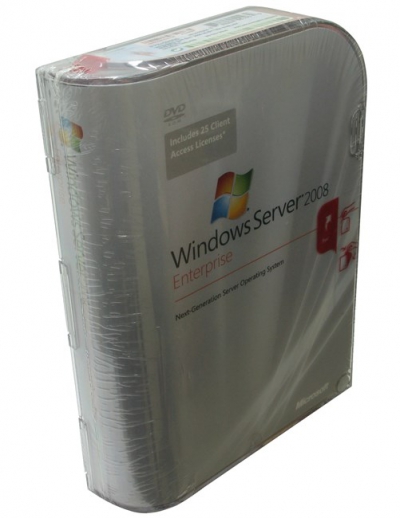  Microsoft Windows Server 2008 Enterprise 32bit/x64  Eng. (BOX)  <25  >  