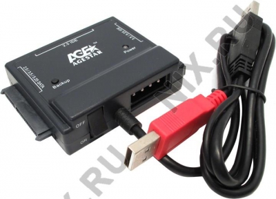 AgeStar <FUBCP Black>IDE/SATA-->USB2.0 Adapter(  - IDE/SATA 2.5"/3.5"  USB)+..  