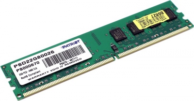  Patriot <PSD22G80026> DDR2 DIMM 2Gb  <PC2-6400>  CL6  