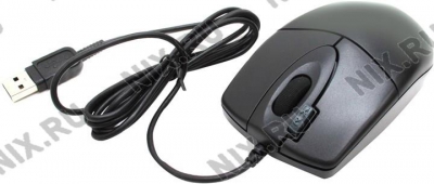  A4Tech 2X Click Optical Mouse <OP-620D-800dpi-Black> (RTL)  USB  4but+Roll  
