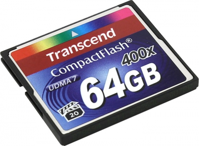  Transcend <TS64GCF400> CompactFlash Card  64Gb  400x  