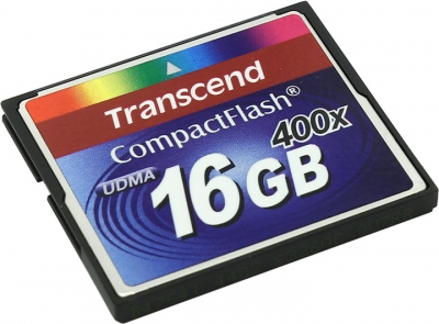  Transcend <TS16GCF400> CompactFlash Card  16Gb  400x  