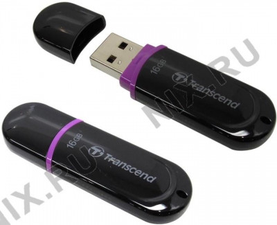  Transcend <TS16GJF300> JetFlash 300 USB2.0 Flash Drive  16Gb  (RTL)  
