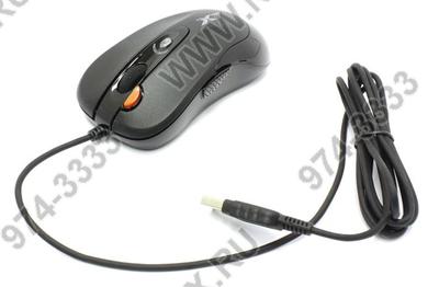  A4Tech Game Optical Mouse <X-705K-Black> (RTL)  USB  6btn+Roll  
