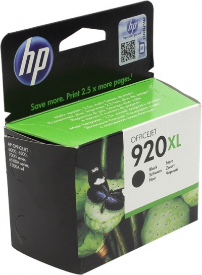   HP CD975AE/AA (920XL) Black  HP Officejet 6000/6500/6500A/6500A Plus/7000/7500A  (  )  
