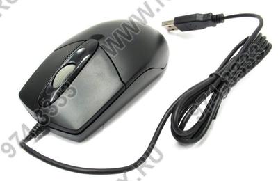  A4Tech Optical Mouse <OP-720-Black(1)> (RTL)  USB  3btn+Roll  