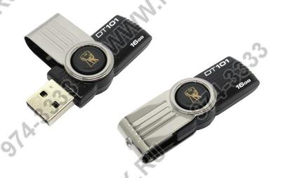  Kingston DataTraveler 101 <DT101G2/16GB> USB2.0 Flash Drive  16Gb  (RTL)  