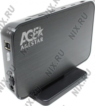  AgeStar <3UB3A8(6G)-Black (Al)>(EXT BOX     3.5" SATA  HDD,  USB3.0)  