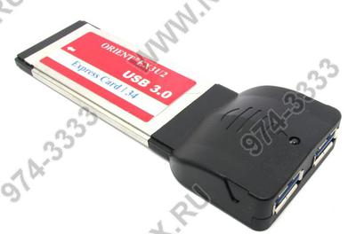 Orient <EX3U2> Adapter Express Card/34mm-->USB3.0 2 port  +  ..  