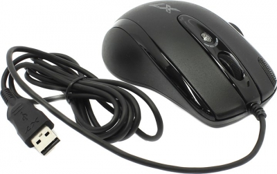  A4Tech Optical Gaming Mouse <X-755BK-Black> (2000dpi)(RTL) USB 6btn+Roll  