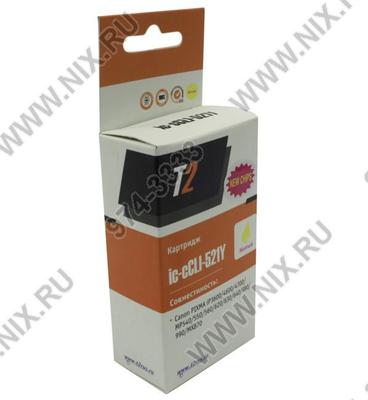  T2 IC-CCLI-521Y Yellow  Canon  Pixma  iP3600/4600/4700,MP540/550/560/620/630/640/980  