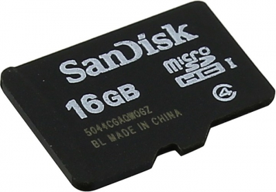  SanDisk Mobile <SDSDQM-016G-B35> microSDHC  Memory Card  16Gb  Class4  