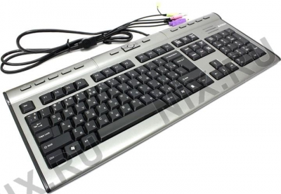   A4Tech X-Slim Multimedia Keyboard KLS-7MUU <Grey-Black> <USB> 104+17 / + USB   
