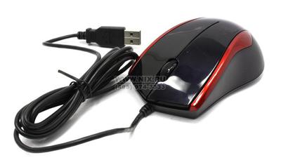  A4Tech V-Track Mouse <N-400-2 Red&Black> (RTL)  USB  3btn+Roll  