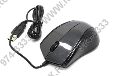  A4Tech V-Track Mouse <N-400-1 Glossy Grey> (RTL) USB 3btn+Roll  