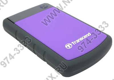  TRANSCEND StoreJet 25H3 <TS1TSJ25H3P> USB3.0 Portable 2.5" HDD 1Tb  EXT  (RTL)  