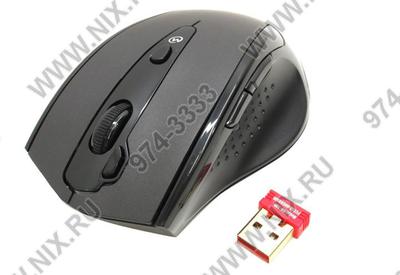  A4Tech V-Track Wireless Mouse <G10-810F-1 Black> (RTL)  USB  7btn+Roll,  