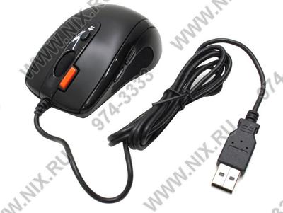  A4Tech V-Track Mouse <N-70FX-1 Black>  (RTL) USB  7btn+Roll,    