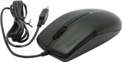  A4Tech Optical Wheel Mouse  <OP-530NU-Black> (RTL)  USB  3but+Roll  
