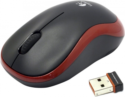  Logitech M185 Wireless Mouse (RTL) USB 3btn+Roll <910-002240>  