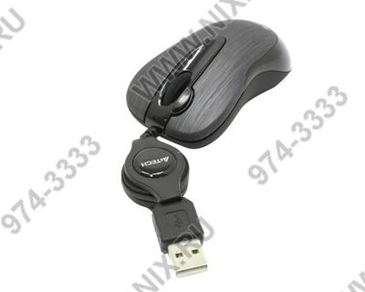  A4Tech V-Track Padless Mouse <N-60F-Brushed Black(1)>  (RTL) USB  4btn+Roll,    