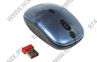  A4Tech V-Track Wireless Mouse <G9-551FX-2 Blue> (RTL)  USB  5btn+Roll,  