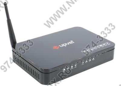  UPVEL <UR-203AWP> ADSL2+ PowerLine Wi-Fi Router (3UTP 10/100Mbps,802.11b/g, 54Mbps, Powerline  200Mbps,  1x2dBi)  