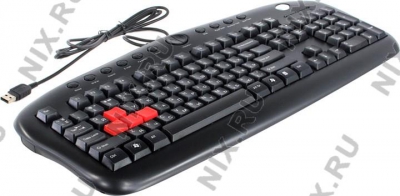   A4Tech Gaming Keyboard <KB-28G-1  Black> <USB>  104+12  /  