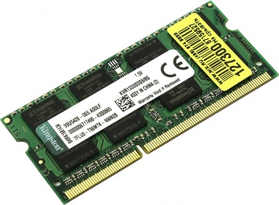  Kingston <KVR1333D3S9/8G> DDR3 SODIMM  8Gb <PC3-10600>  (for  NoteBook)  
