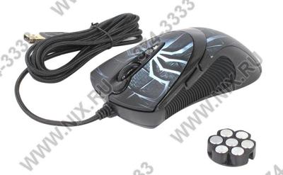  A4Tech Game Laser Mouse <XL-747H-Blue> (3600dpi) (RTL)  USB  7but+Roll  