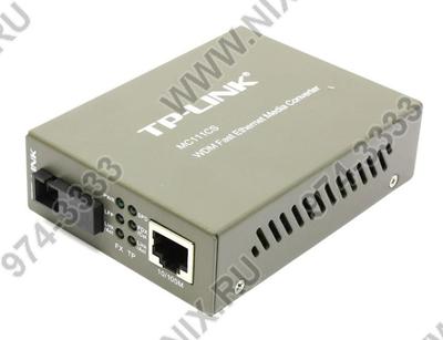  TP-LINK <MC111CS> 100Base-TX to 100Base-FX Media  Converter (1UTP,  1SC,  SM)  
