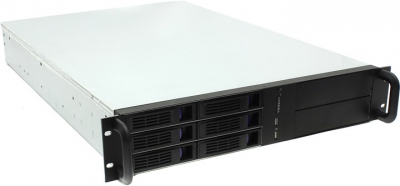  Server Case 2U Procase <ES206-SATA3-B-0> Black 6xHotSwap SAS/SATA, E-ATX,      