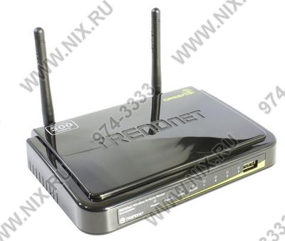  TRENDnet <TEW-652BRU> Wireless N Router (4UTP 10/100Mbps, 1WAN, 802.11n/b/g,  USB,  300Mbps)  