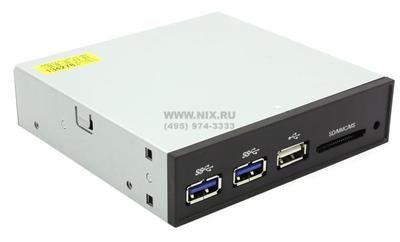  ST-Lab <E-110>  5.25"/3.5" MMC/SD/MS(/Pro) Card Reader, USB3.0, USB2.0  