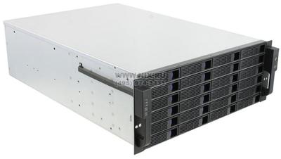  Server Case 4U Procase <ES424-SATA3-B-0> Black  24xHotSwapSAS/SATA, E-ATX,      