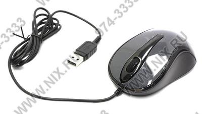  A4Tech V-Track Mouse <N-360-1 Glossy Grey> (RTL) USB  3btn+Roll,    