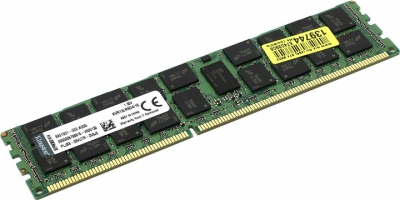  Kingston ValueRAM <KVR13LR9D4/16> DDR3 RDIMM 16Gb <PC3-10600> ECC  Registered with  Parity  CL9  